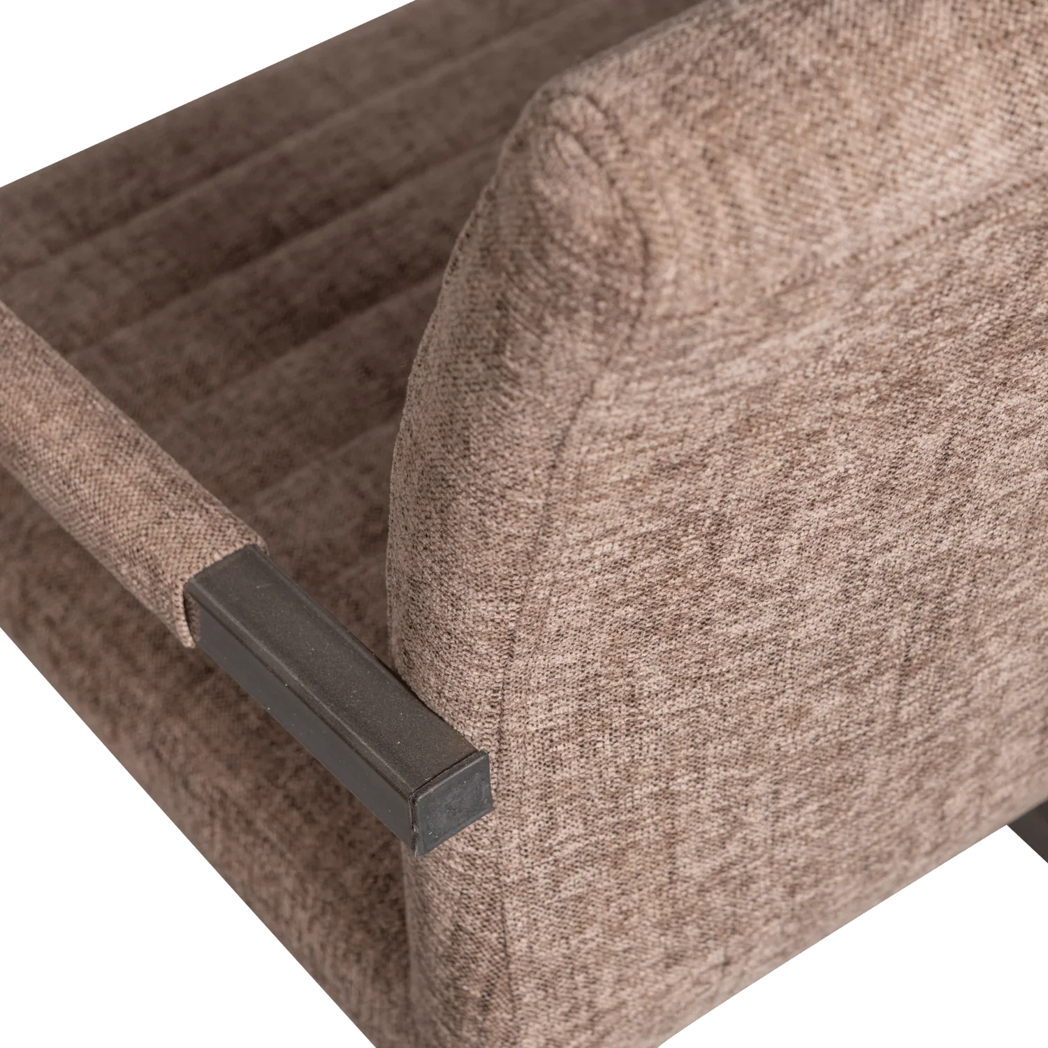 BAS DINING CHAIR WOVEN FABRIC BROWN MELANGE - PARIS14A.RO