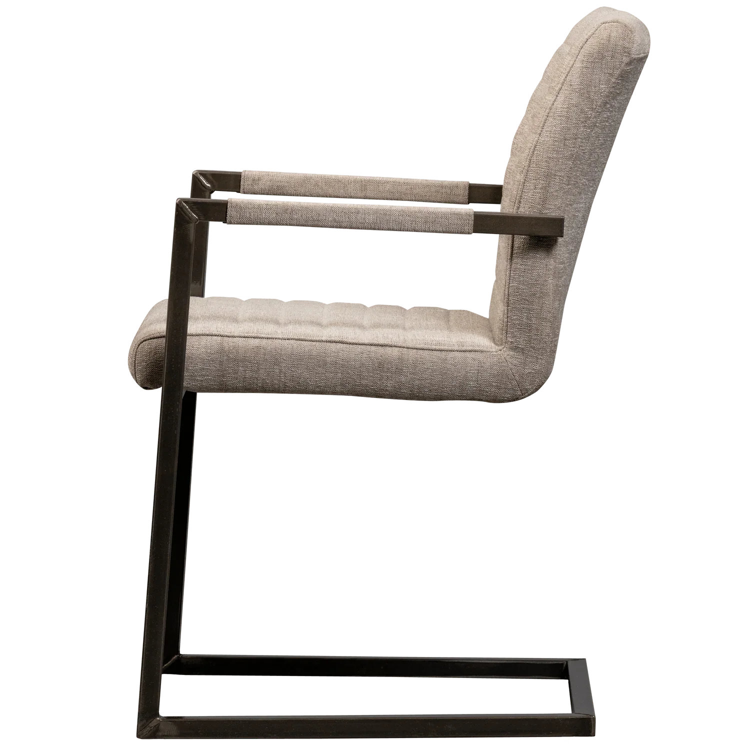 BAS DINING CHAIR WOVEN FABRIC SAND MELANGE - PARIS14A.RO