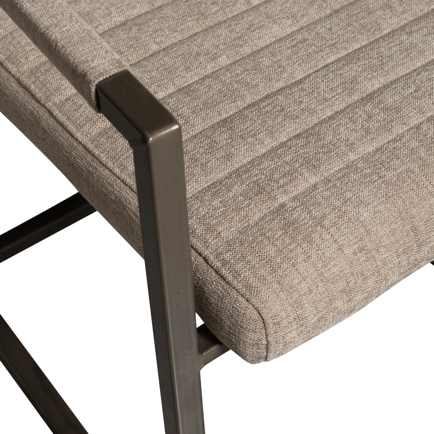 BAS DINING CHAIR WOVEN FABRIC SAND MELANGE - PARIS14A.RO