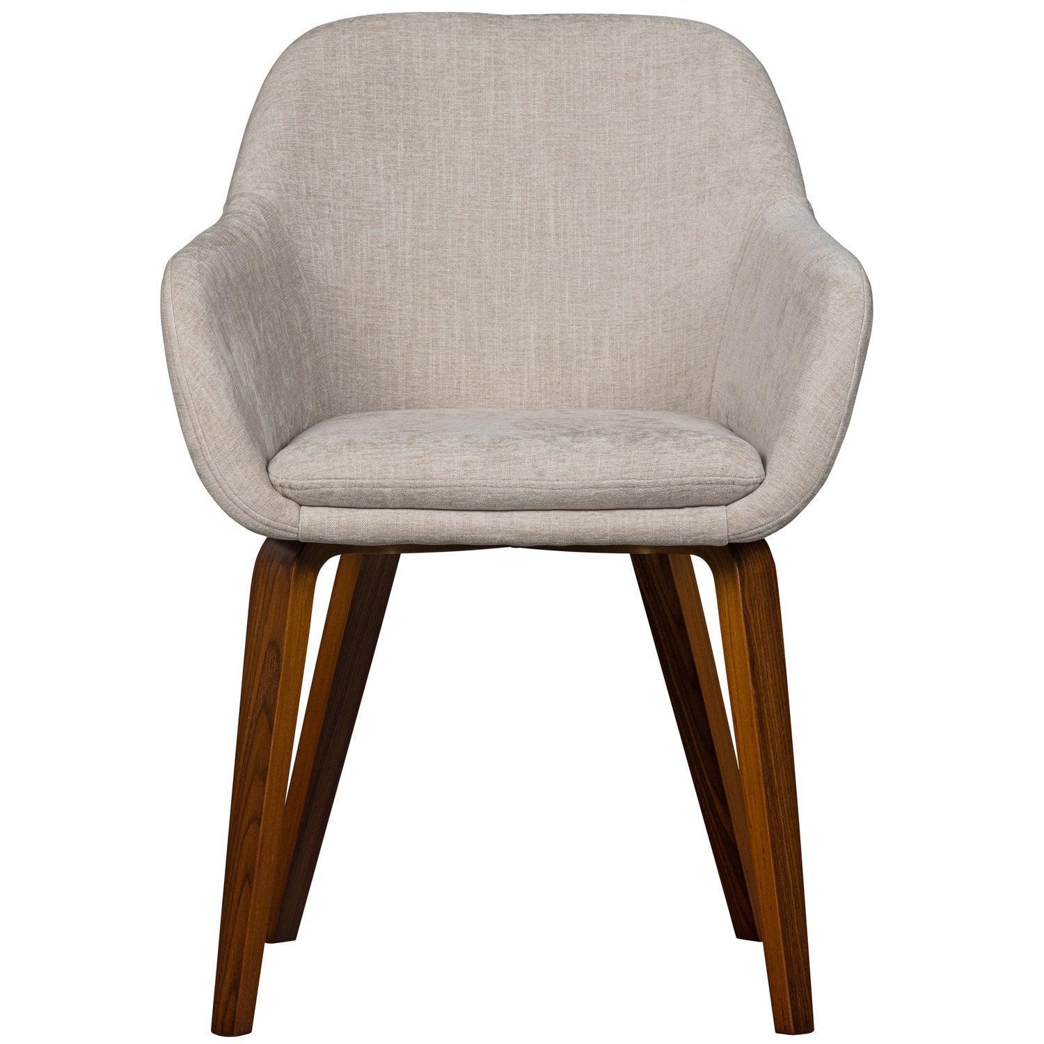 BASE DINING CHAIR VELVET MELANGE SAND - PARIS14A.RO