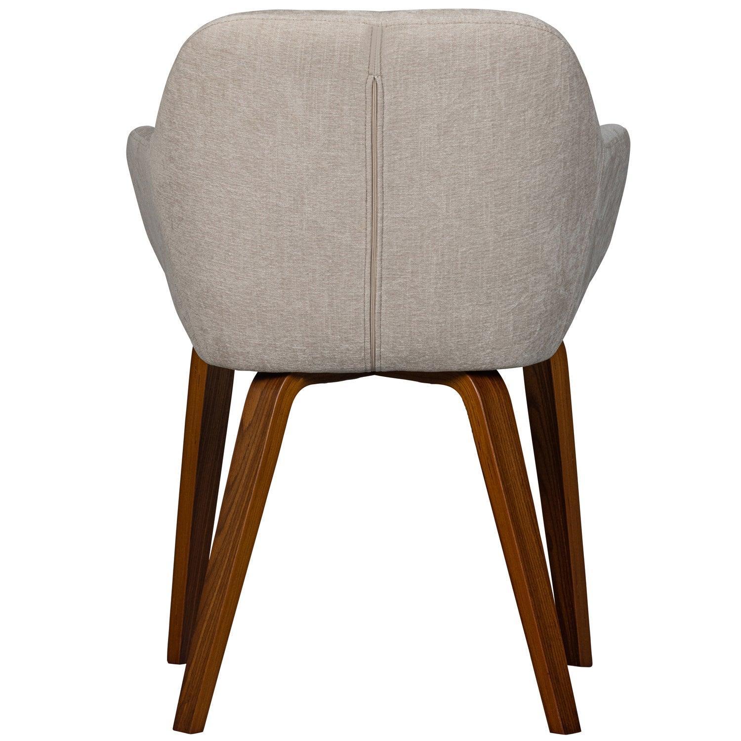 BASE DINING CHAIR VELVET MELANGE SAND - PARIS14A.RO
