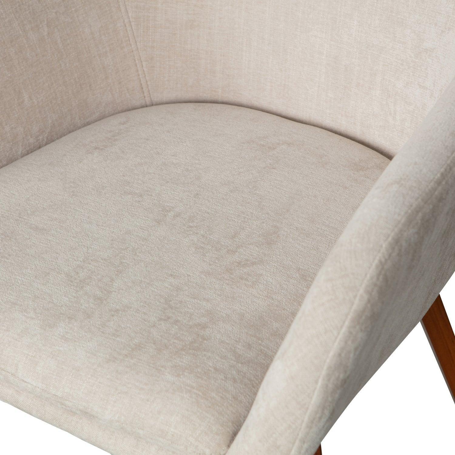 BASE DINING CHAIR VELVET MELANGE SAND - PARIS14A.RO