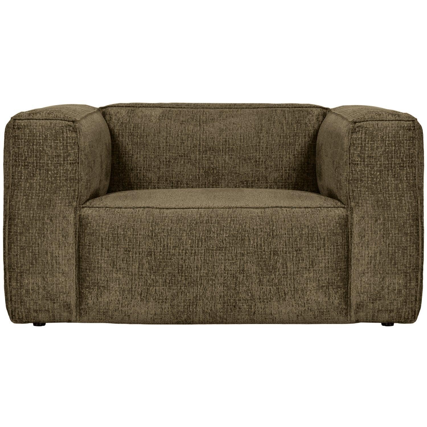 BEAN ARMCHAIR STRUCTURE VELVET MOSS - PARIS14A.RO