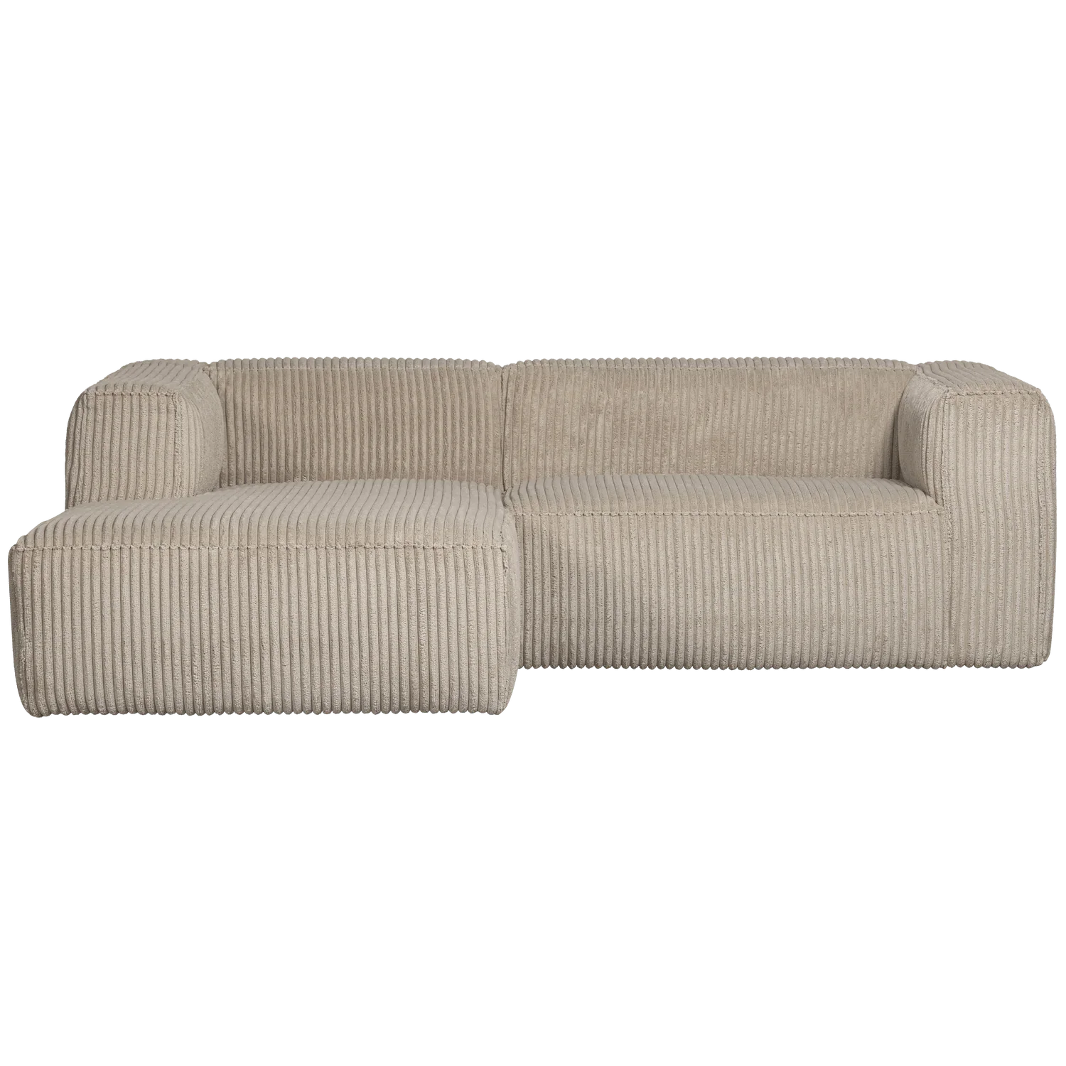 BEAN CHAISE LONGUE LEFT HEFTY RIBCORD TRAVERTIN - PARIS14A.RO