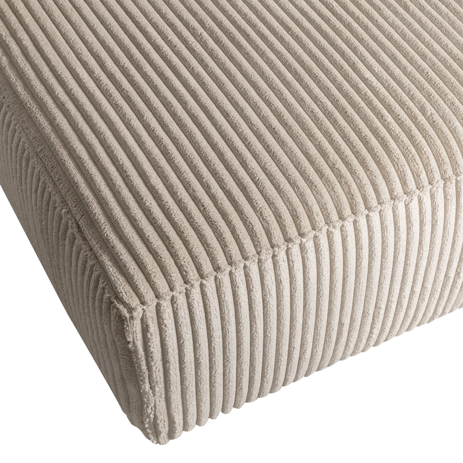 BEAN CHAISE LONGUE LEFT HEFTY RIBCORD TRAVERTIN - PARIS14A.RO