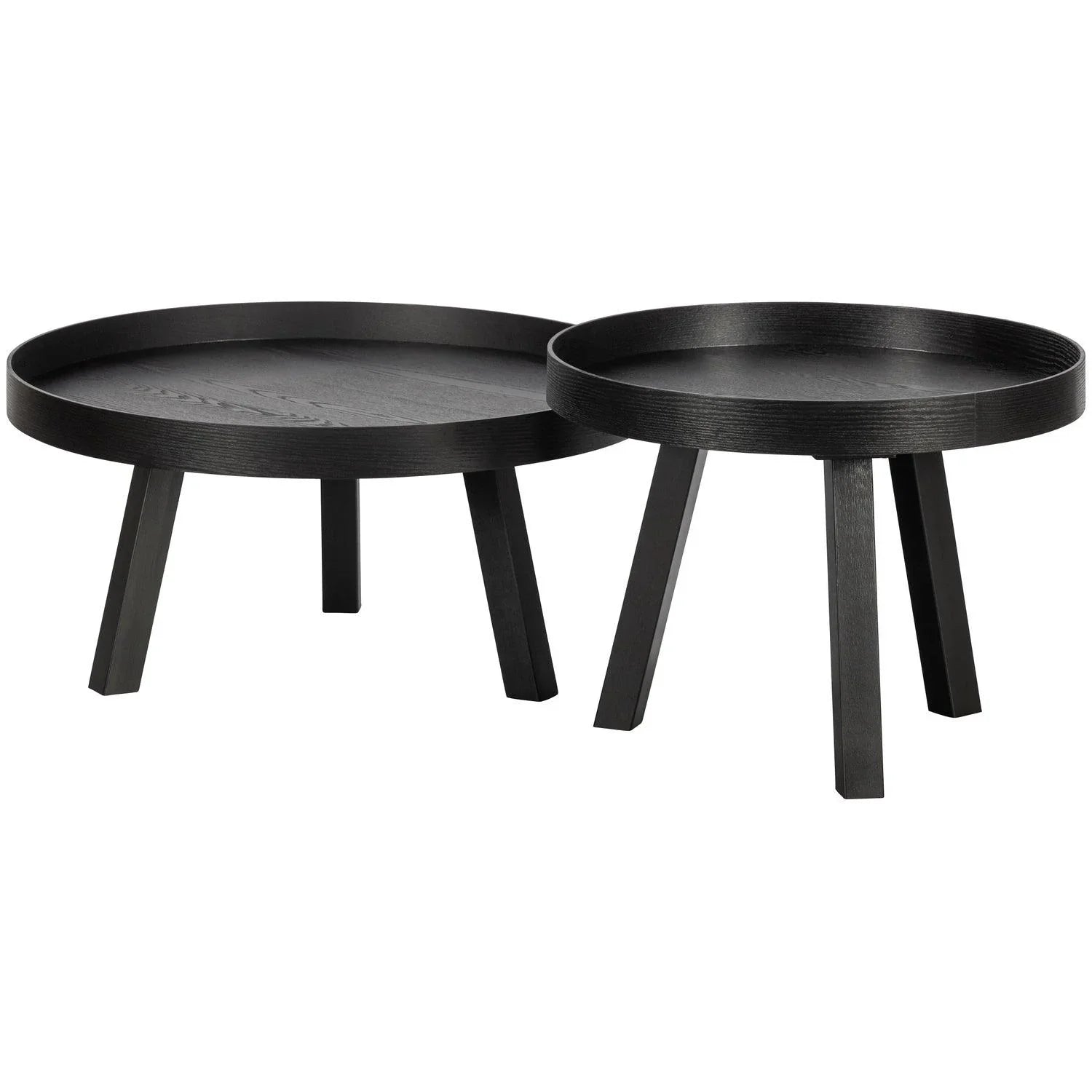BEIRA SIDE TABLE WOOD BLACK 35xØ76 - PARIS14A.RO