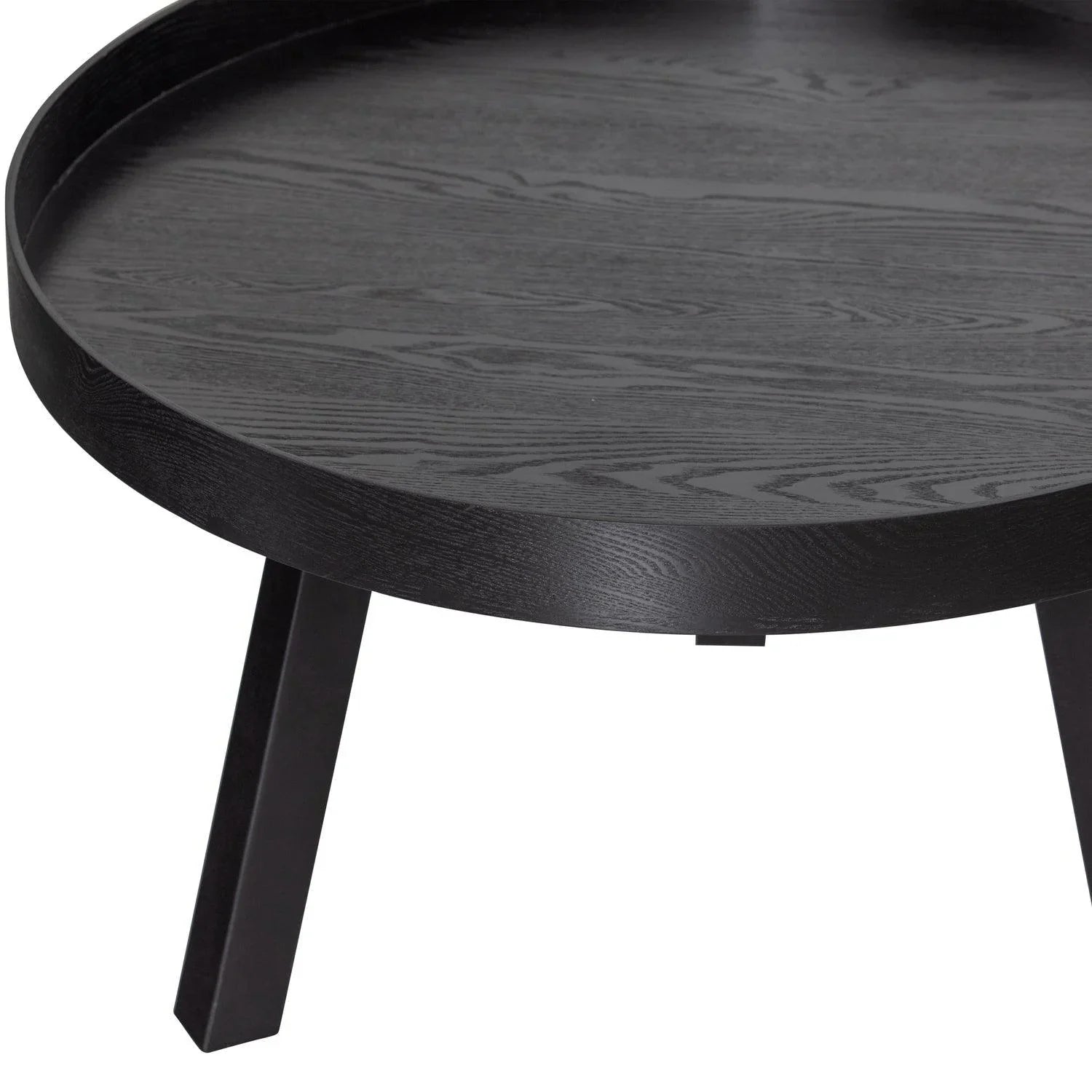 BEIRA SIDE TABLE WOOD BLACK 35xØ76 - PARIS14A.RO