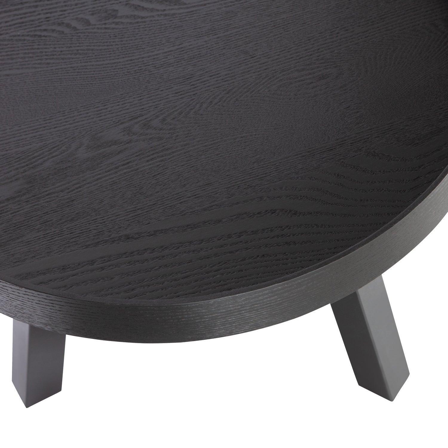 BEIRA SIDE TABLE WOOD BLACK 35xØ76 - PARIS14A.RO