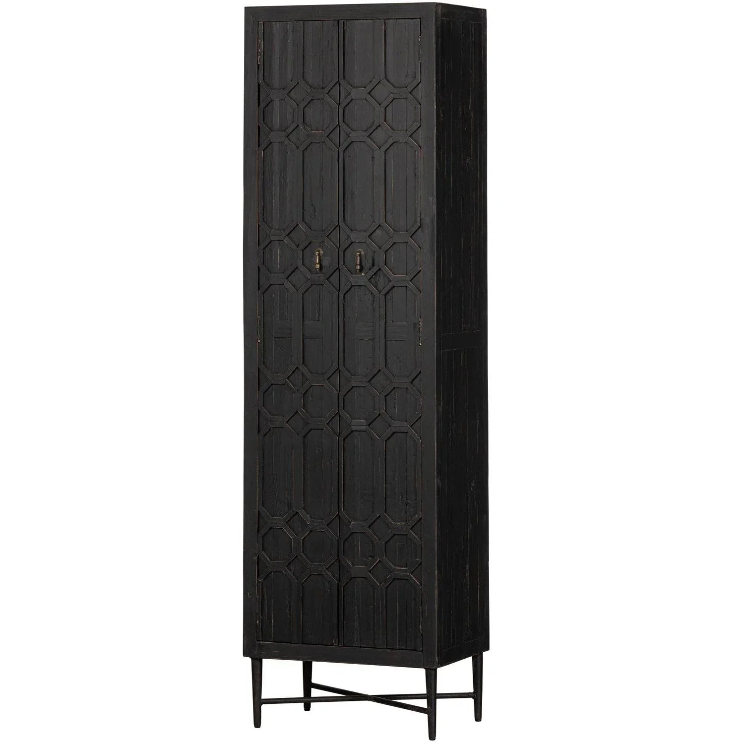 BEQUEST HIGH CABINET WOOD BLACK - PARIS14A.RO