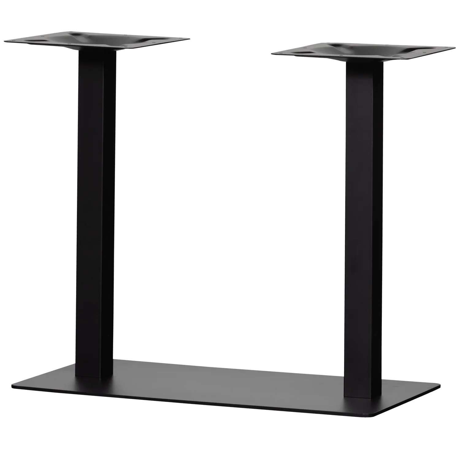 BISTRO DOUBLE SQUARE TUBE LEG METAL BLACK 72x80x40CM - PARIS14A.RO