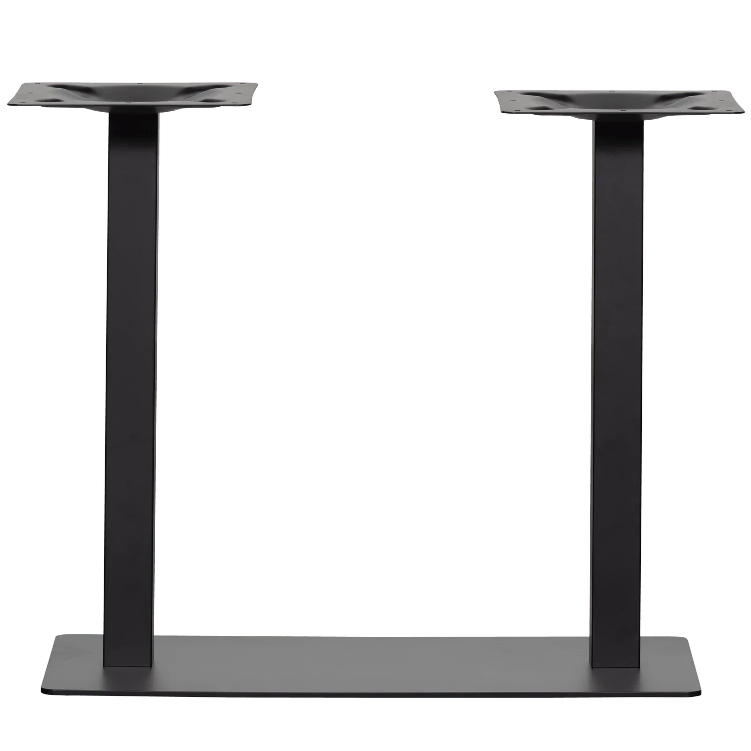 BISTRO DOUBLE SQUARE TUBE LEG METAL BLACK 72x80x40CM - PARIS14A.RO