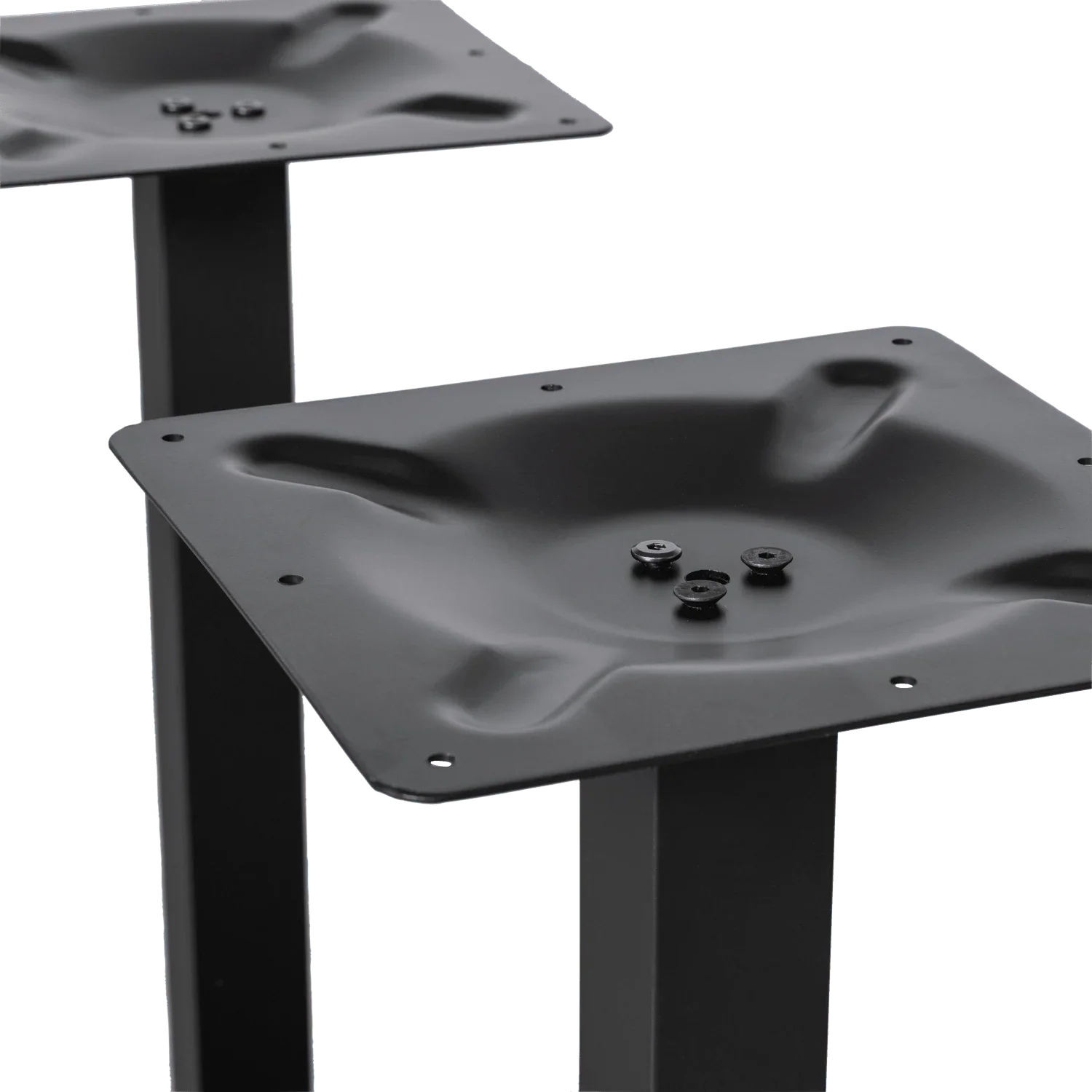 BISTRO DOUBLE SQUARE TUBE LEG METAL BLACK 72x80x40CM - PARIS14A.RO