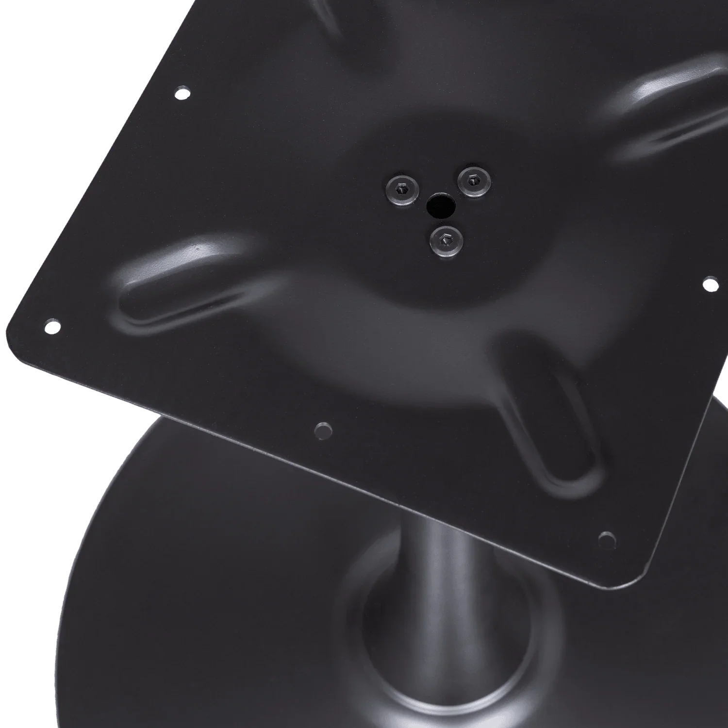 BISTRO TRUMPET LEG METAL LEG BLACK 72xØ60CM - PARIS14A.RO