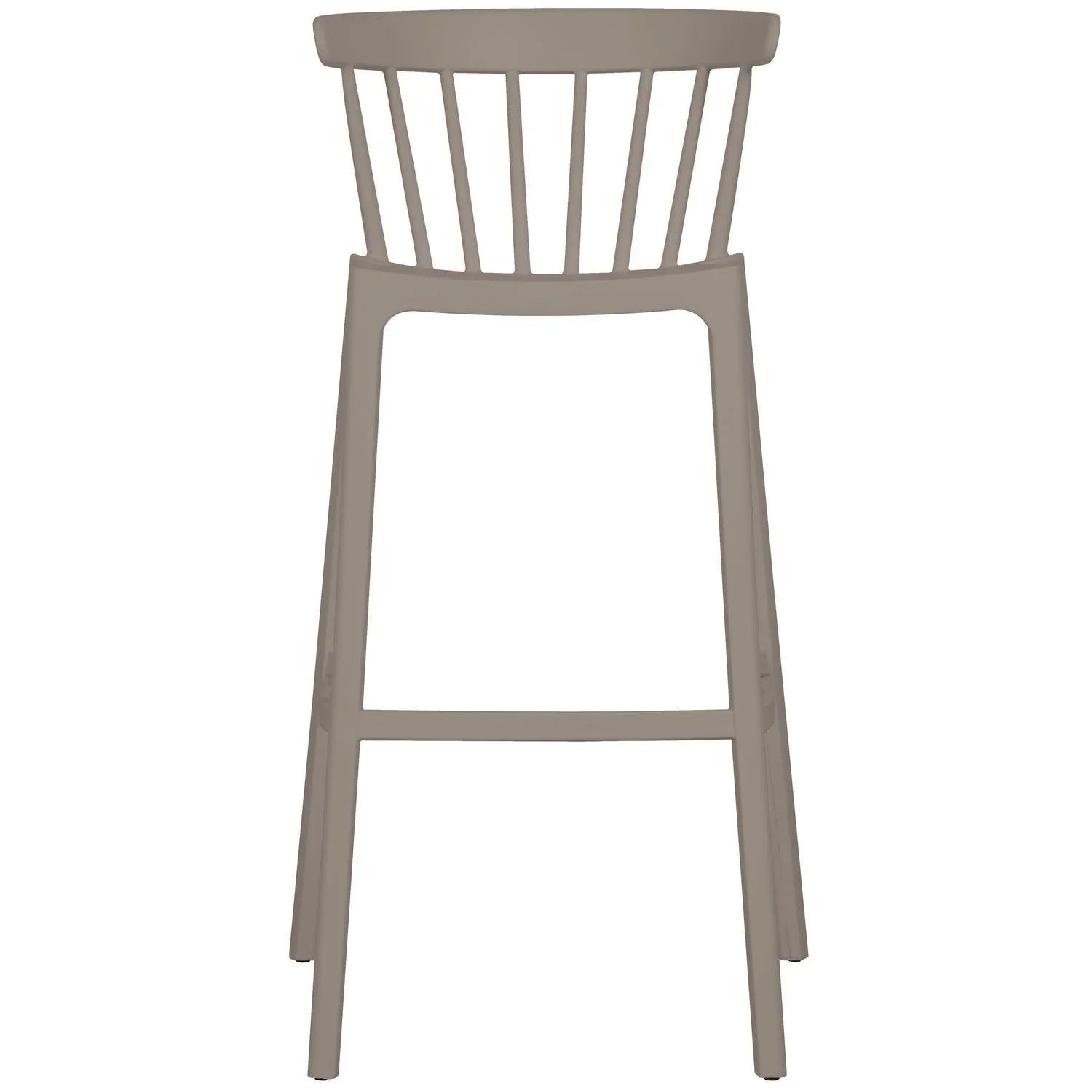 BLISS BAR STOOL OUTDOOR PLASTIC TAUPE - PARIS14A.RO