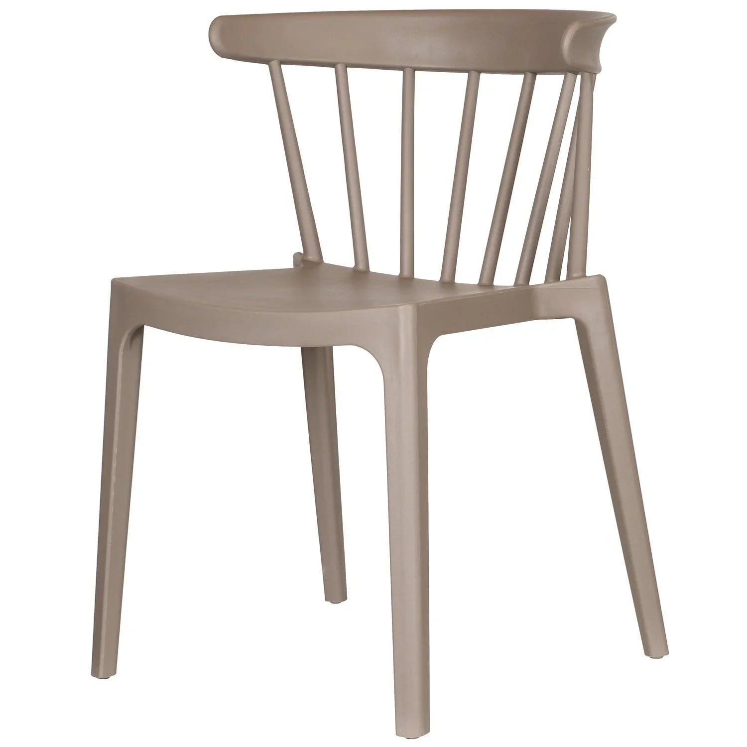 BLISS GARDEN CHAIR WITH BARS PLASTIC TAUPE - PARIS14A.RO