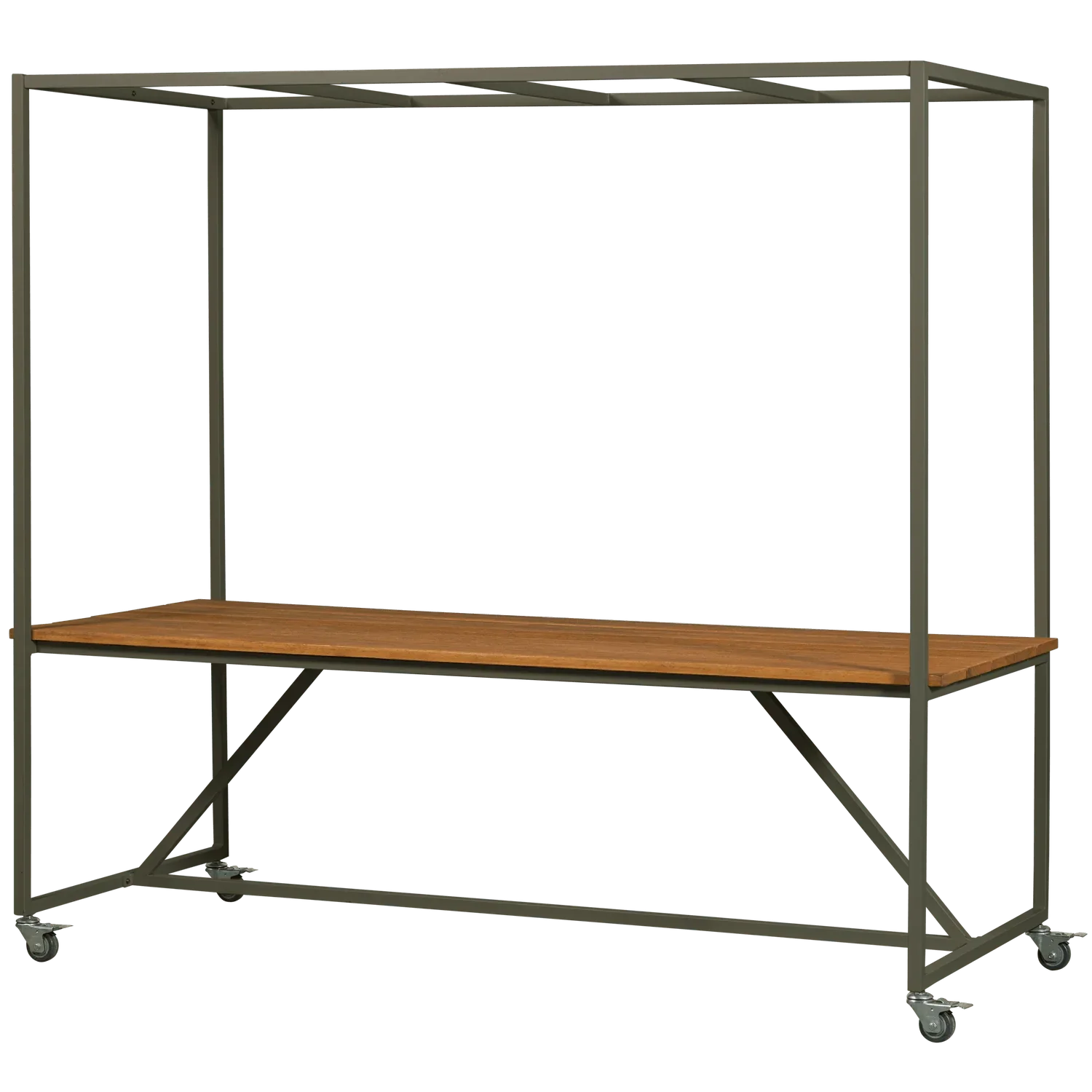 BLUE SKY GARDEN TABLE WOOD WITH DECO FRAME CAMOUFLAGE GREEN - PARIS14A.RO