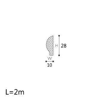 BRAU DECORATIV POLIURETAN SP1 28X9X2000 - PARIS14A.RO