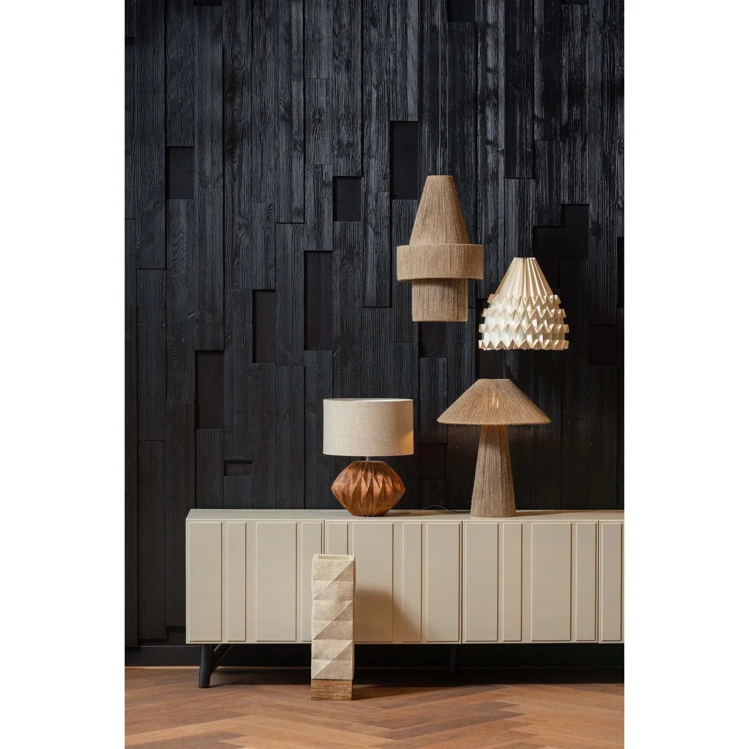 BRETT TABLE LAMP PAPER/WOOD NATURAL - PARIS14A.RO