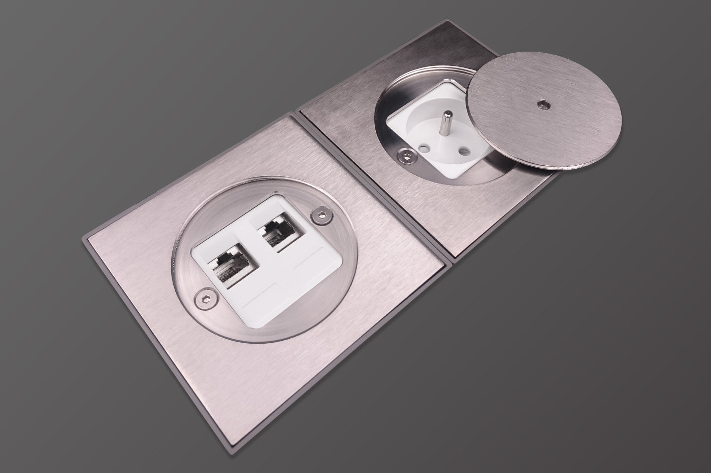 Priză etanșă de pardoseală BUBOX CLASSIC (MODELEC) – Conectivitate discretă și protecție IP67/IK10