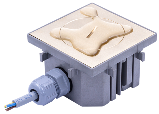 Priză etanșă de pardoseală BUBOX CLASSIC (MODELEC) – Conectivitate discretă și protecție IP67/IK10