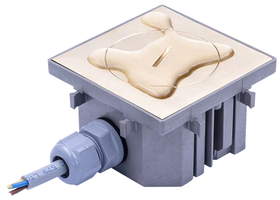 Priză etanșă de pardoseală BUBOX CLASSIC (MODELEC) – Conectivitate discretă și protecție IP67/IK10