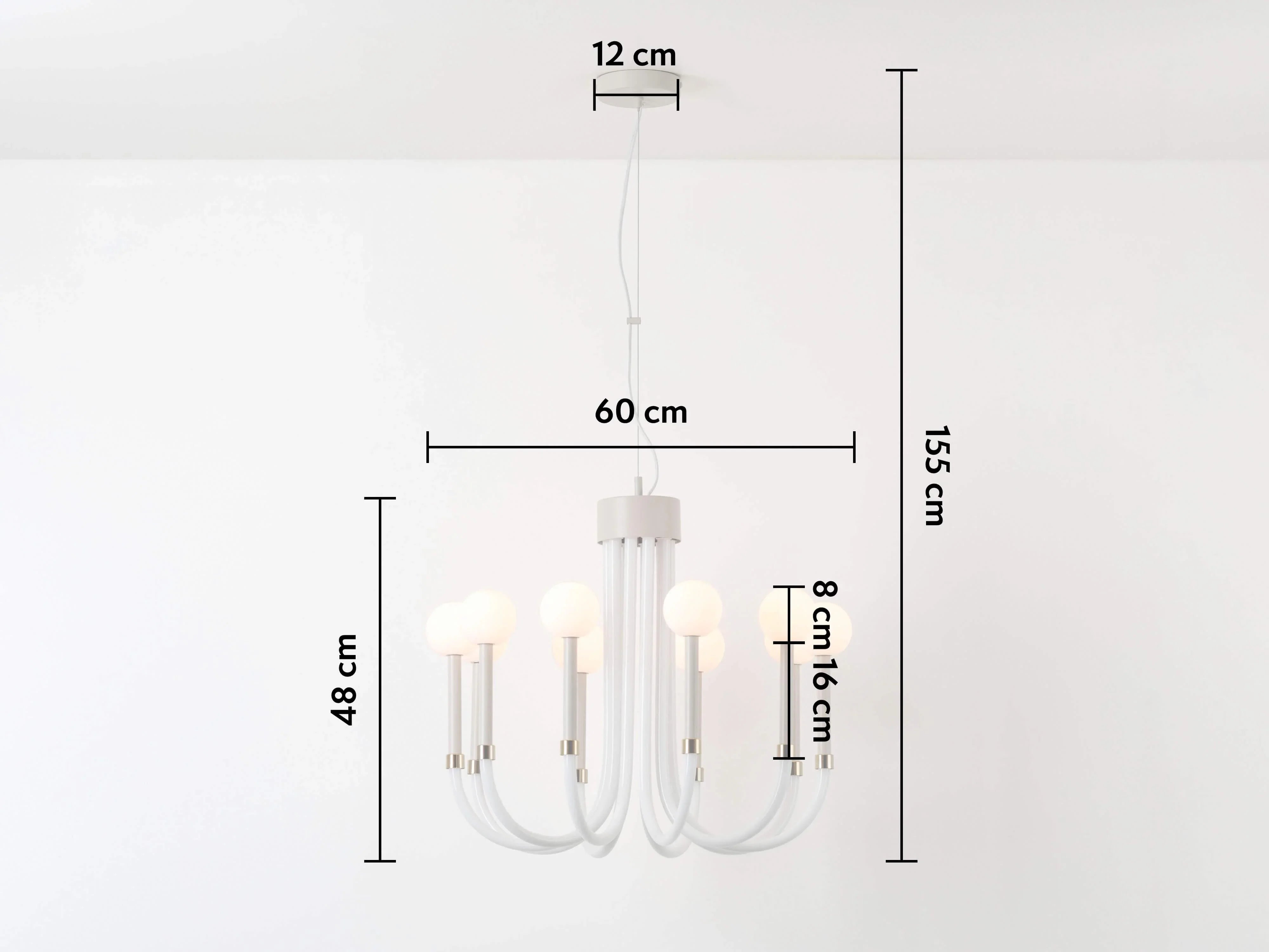 Candelabru din sticlă Sand 10 lumină - PARIS14A.RO