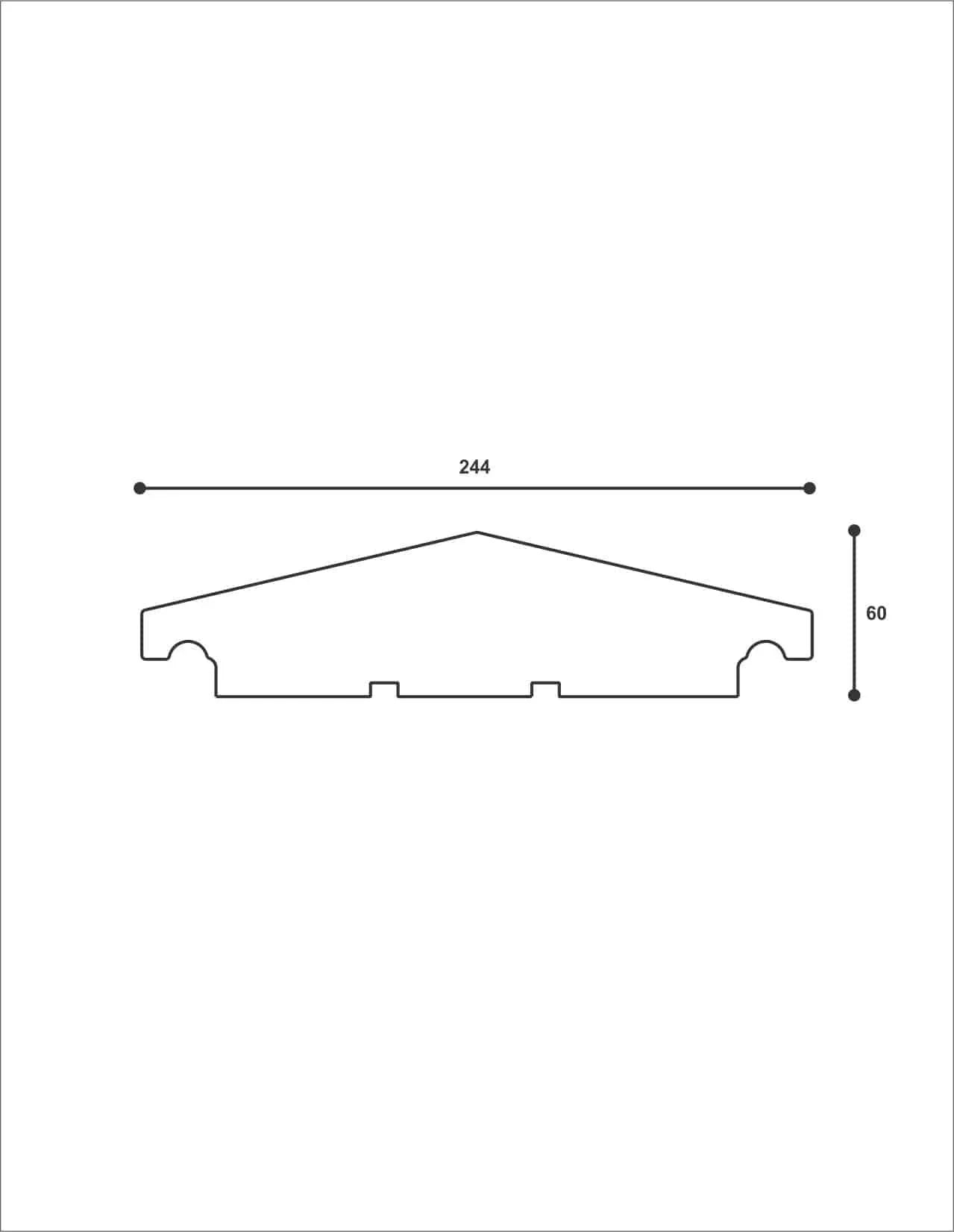 CAPAC DE GARD ADRO-DECOR ST107 244X60X2000 - PARIS14A.RO
