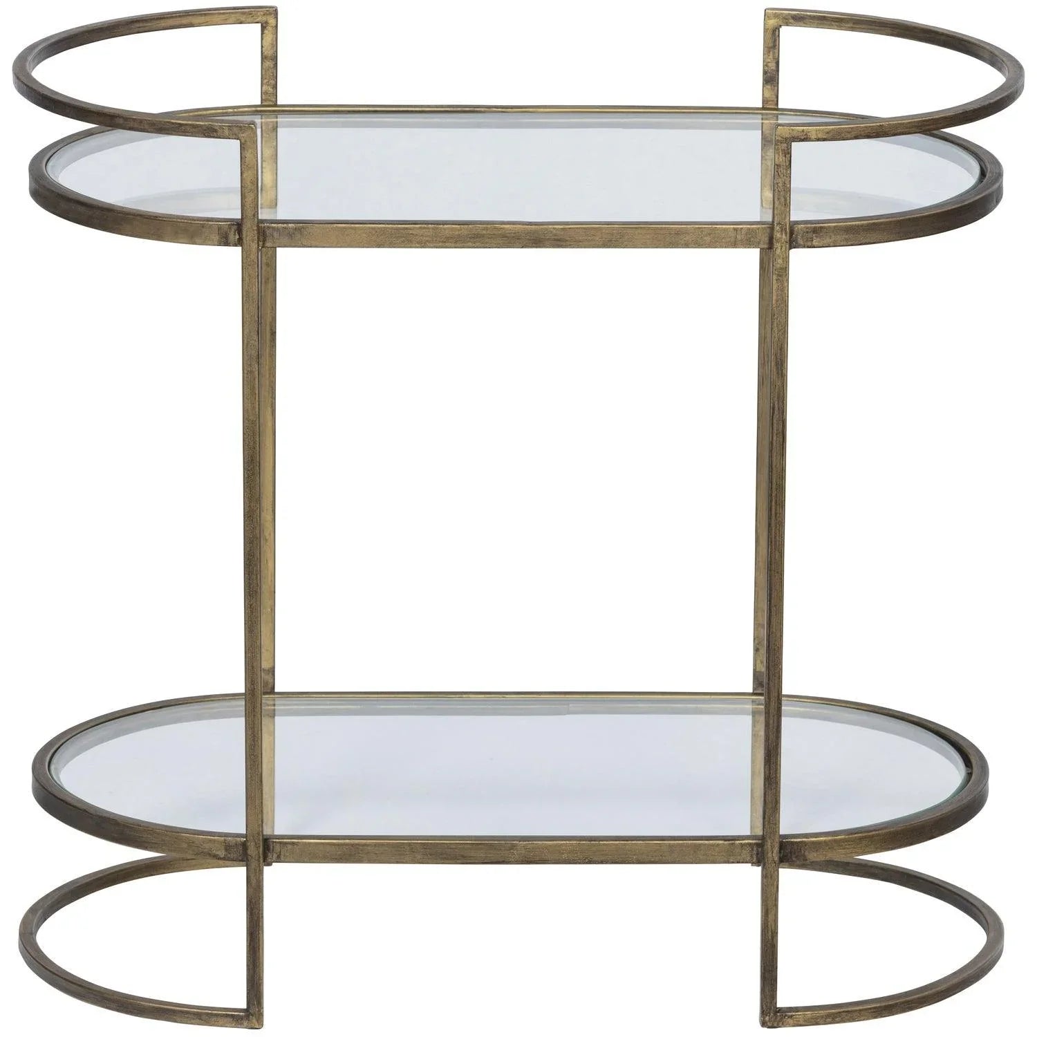 CAPITAL SIDETABLE METAL ANTIQUE BRASS - PARIS14A.RO
