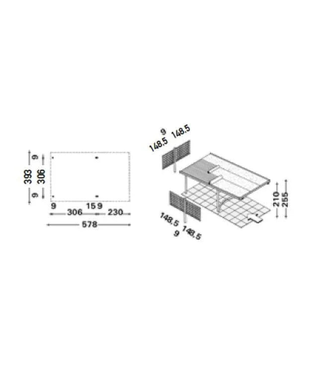 Carport single 393 x 578 - Unopiù - PARIS14A.RO