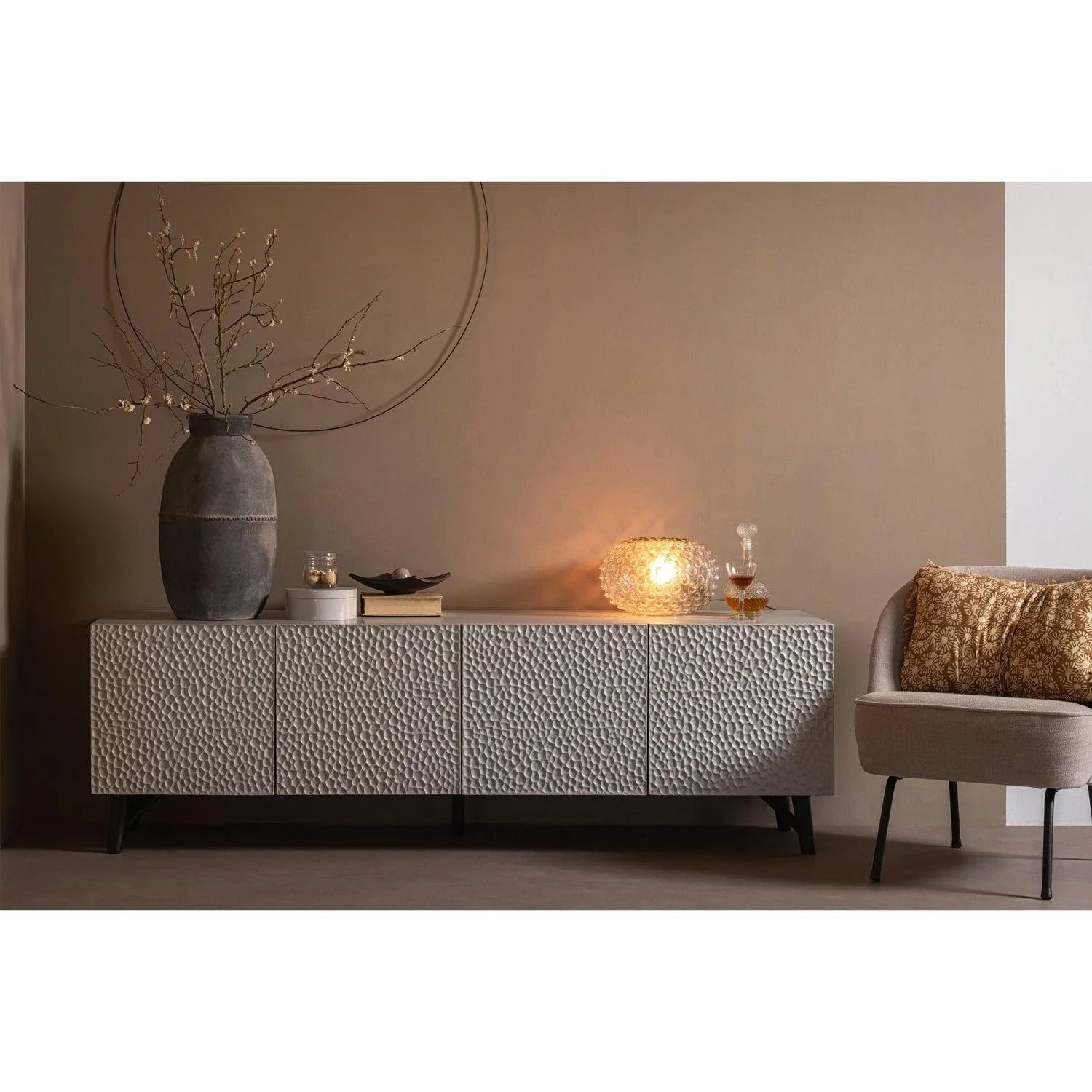 CARVED ORGANIC TV UNIT MIST - PARIS14A.RO