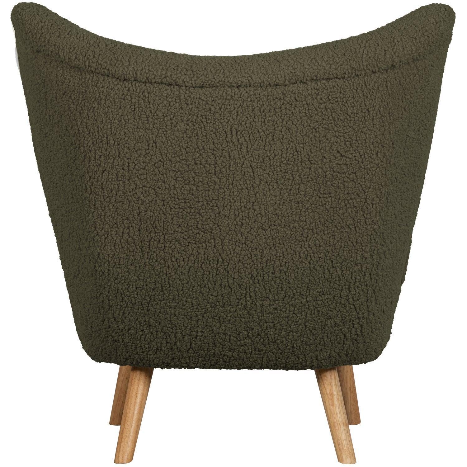 CELINE ARMCHAIR TEDDY WARM GREEN - PARIS14A.RO