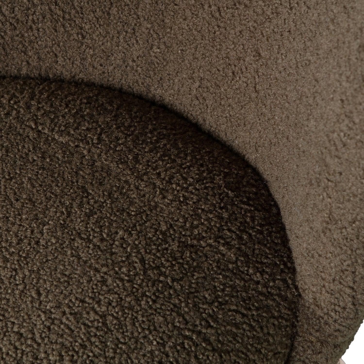 CELINE ARMCHAIR TEDDY WARM GREEN - PARIS14A.RO