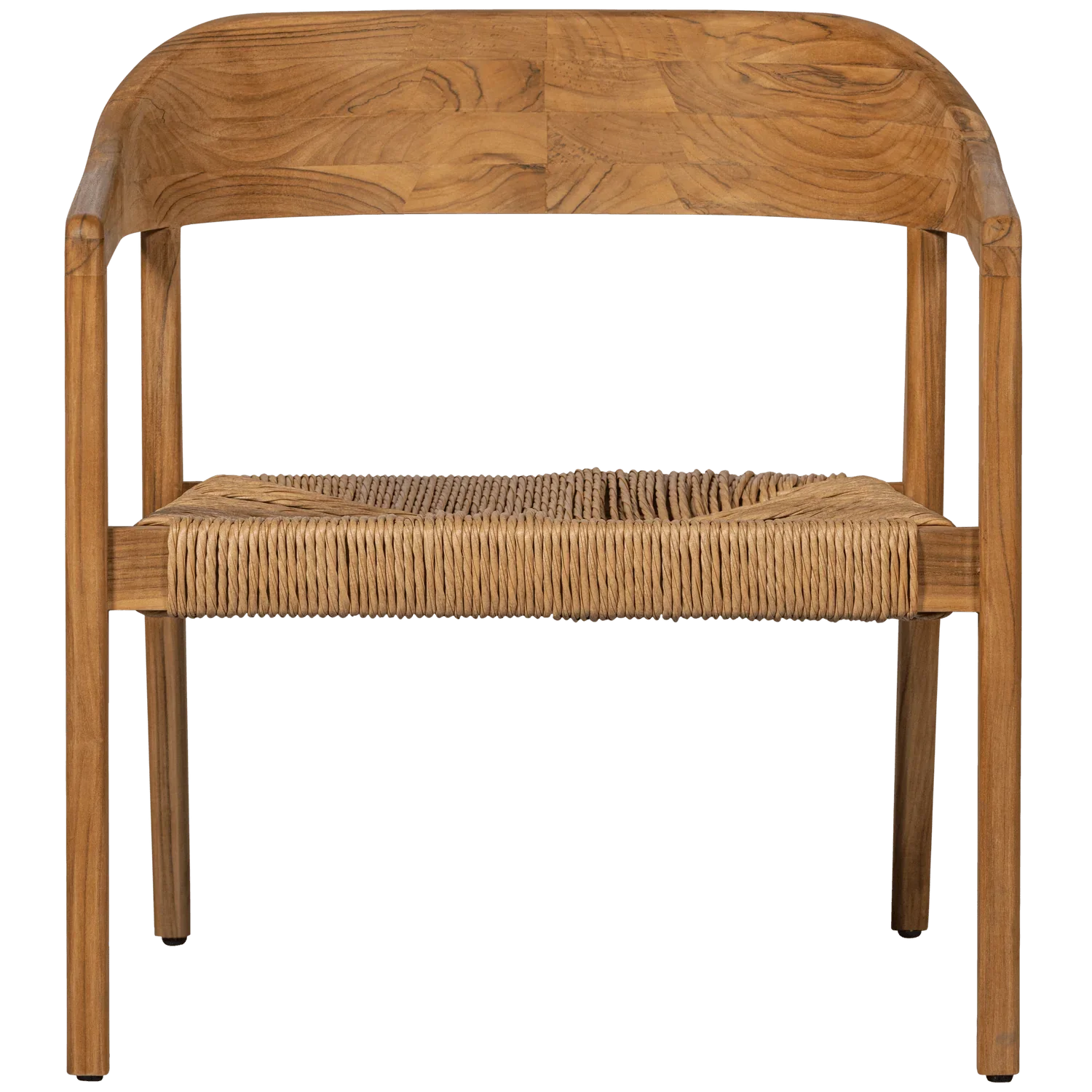 CHENA GARDEN ARMCHAIR WITH ROUND BACK WICKER/TEAK NATURAL - PARIS14A.RO