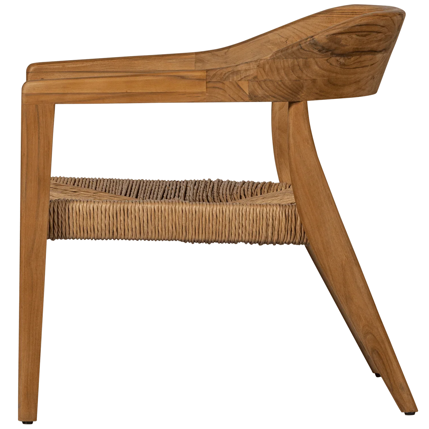 CHENA GARDEN ARMCHAIR WITH ROUND BACK WICKER/TEAK NATURAL - PARIS14A.RO