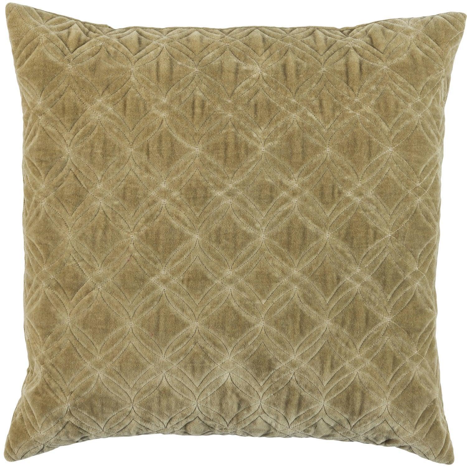 CHERISH CUSHION VELVET KHAKI 50x50CM - PARIS14A.RO
