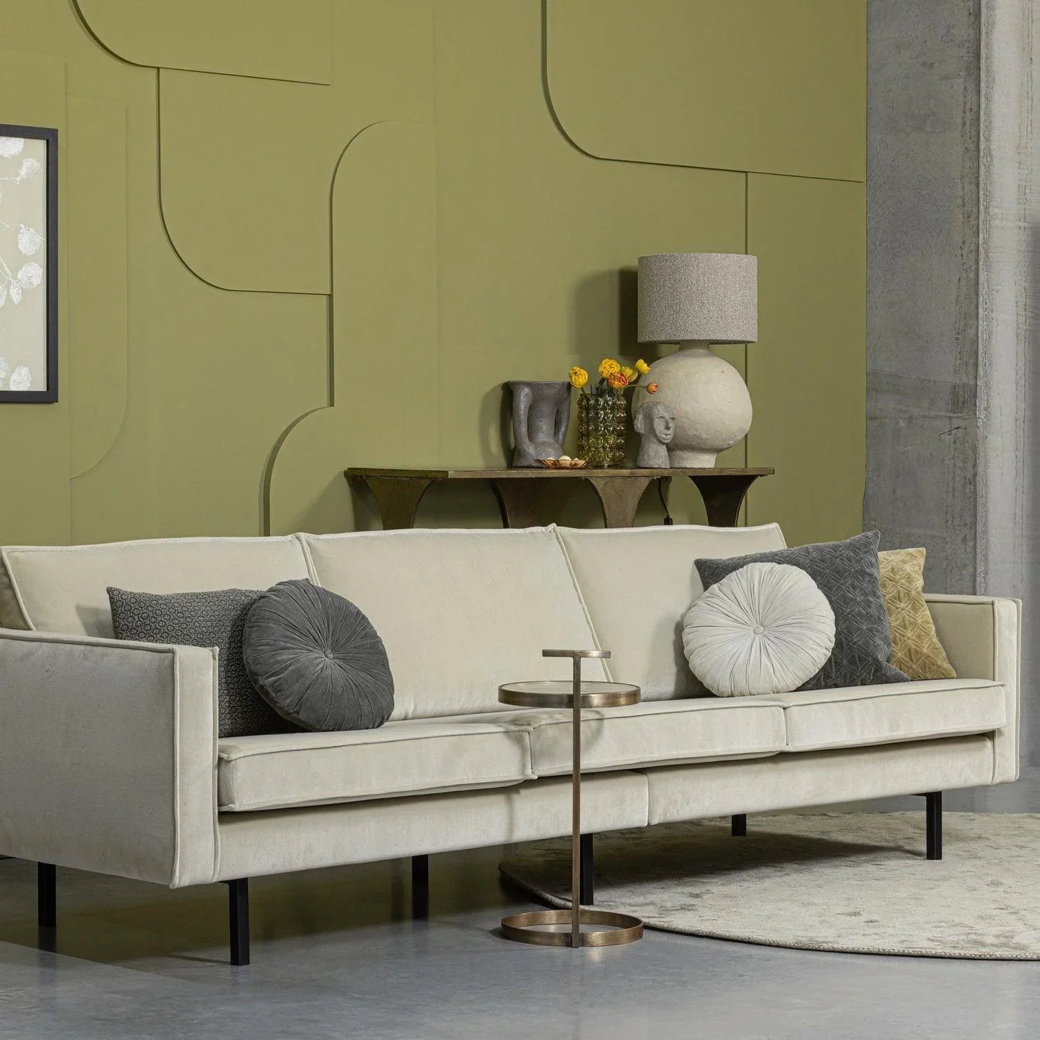 CHERISH CUSHION VELVET KHAKI 50x50CM - PARIS14A.RO