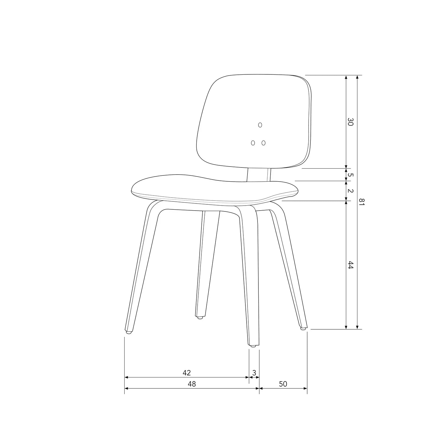 CLASSIC DINING CHAIR BLACK - PARIS14A.RO