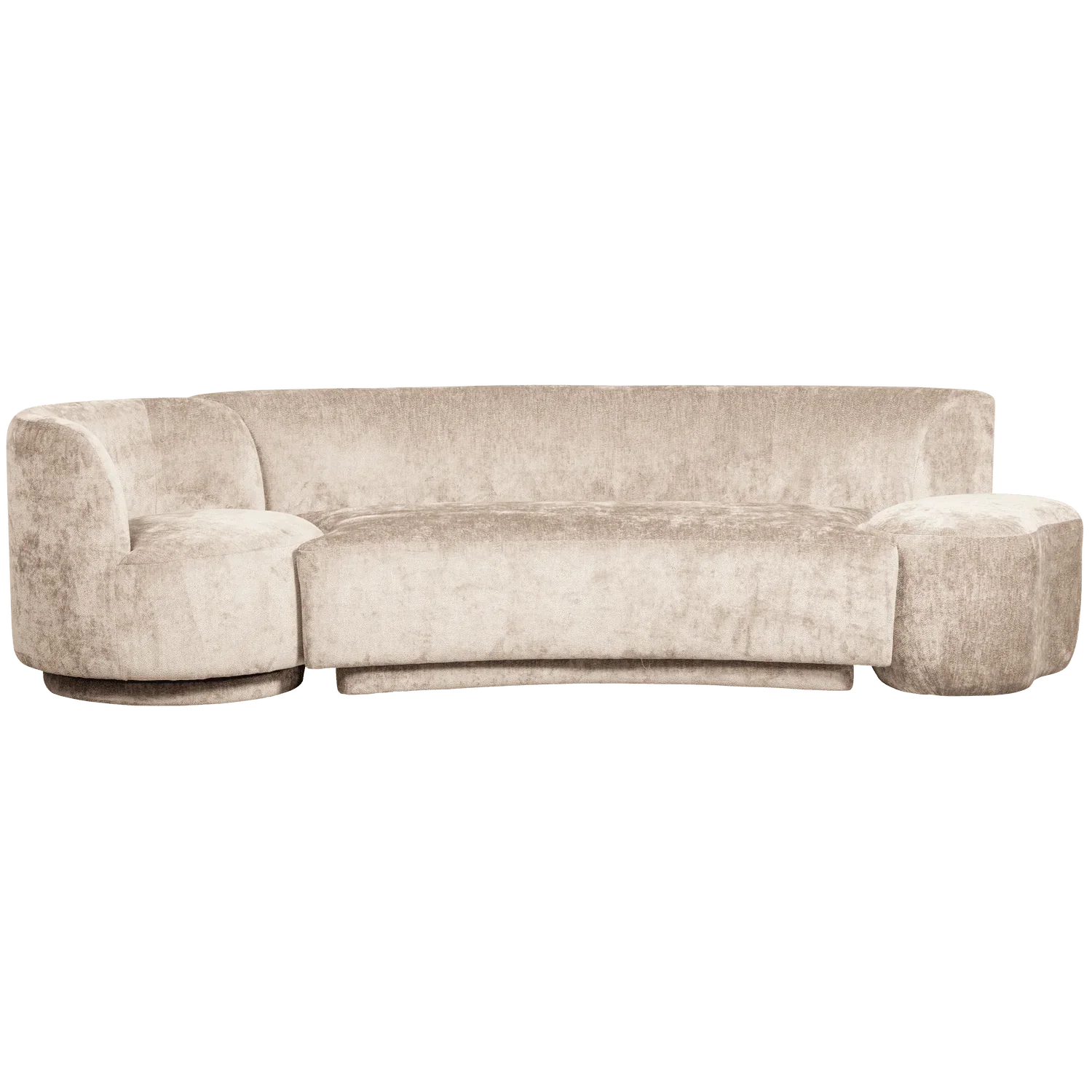 COMBI-POPULAR: SOFA + ARMCHAIR + POUF NATURAL - PARIS14A.RO