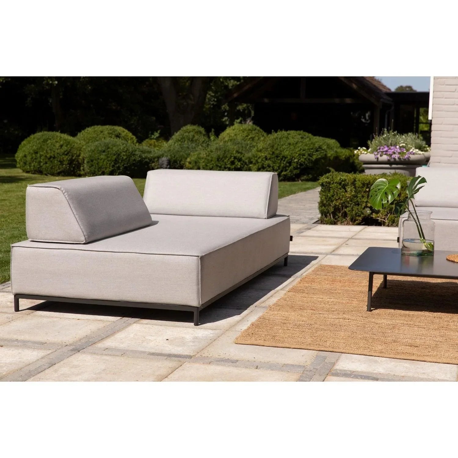 COMO BACK SUNBRELLA GARDEN LIGHT GREY - PARIS14A.RO