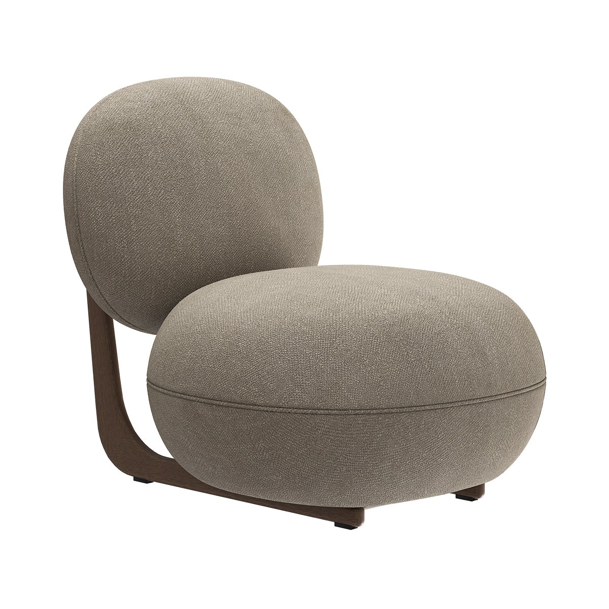 NORR11 fotoliu lounge Cooper | stejar FSC | Stejar afumat inchis | 70x89xh76 cm