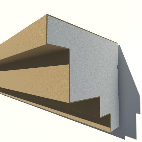 CORNISA DECORATIVA EXTERIOR NC153 250X250X2000 - PARIS14A.RO