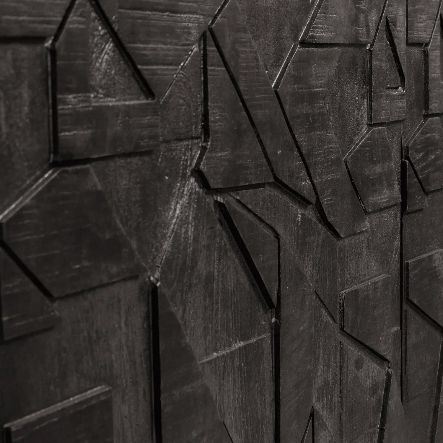 COUNTER TV UNIT MANGO WOOD BLACK - PARIS14A.RO