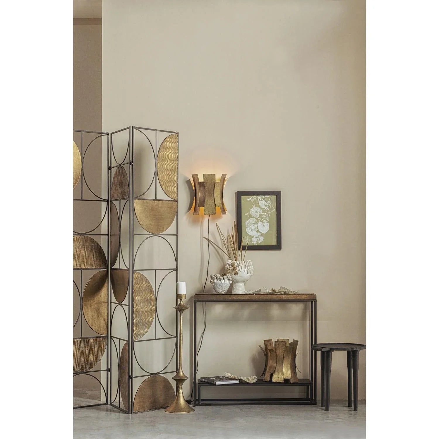 COURSE WALL LAMP METAL ANTIQUE BRASS - PARIS14A.RO