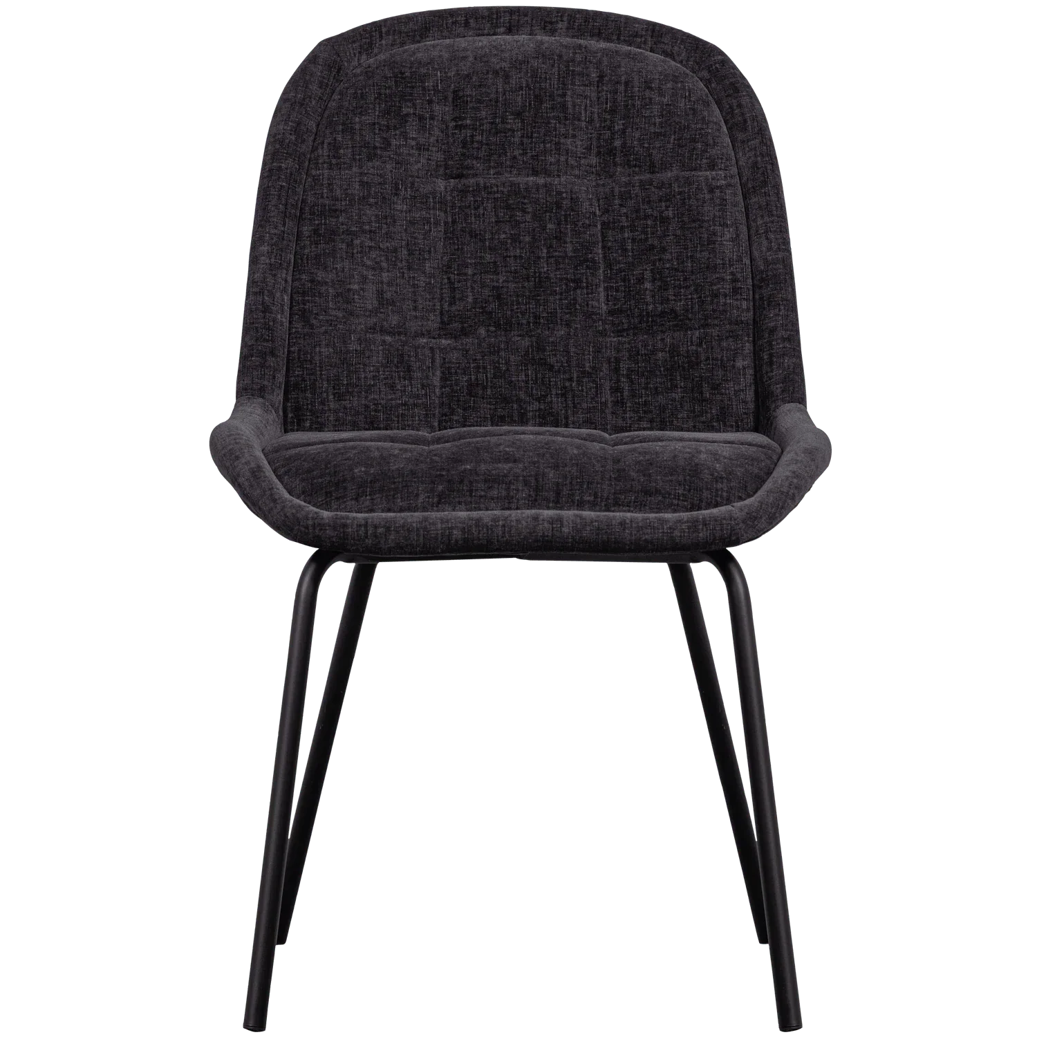 CRATE DINING CHAIR GLOSSY VELVET DARK GREY - PARIS14A.RO