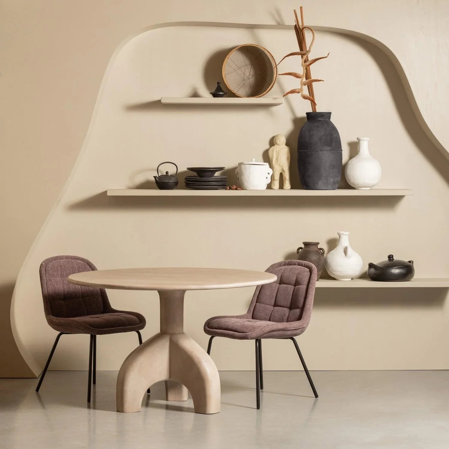 CRATE DINING CHAIR GLOSSY VELVET MAUVE - PARIS14A.RO