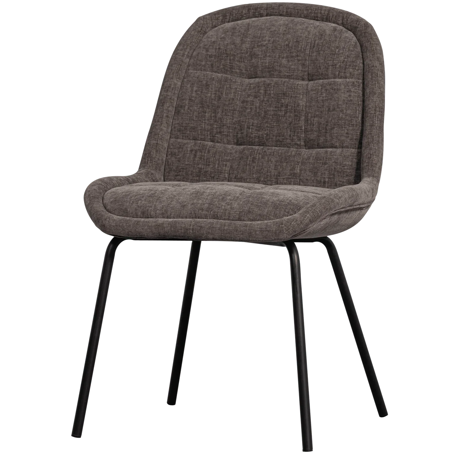 CRATE DINING CHAIR GLOSSY VELVET WARM GREY - PARIS14A.RO