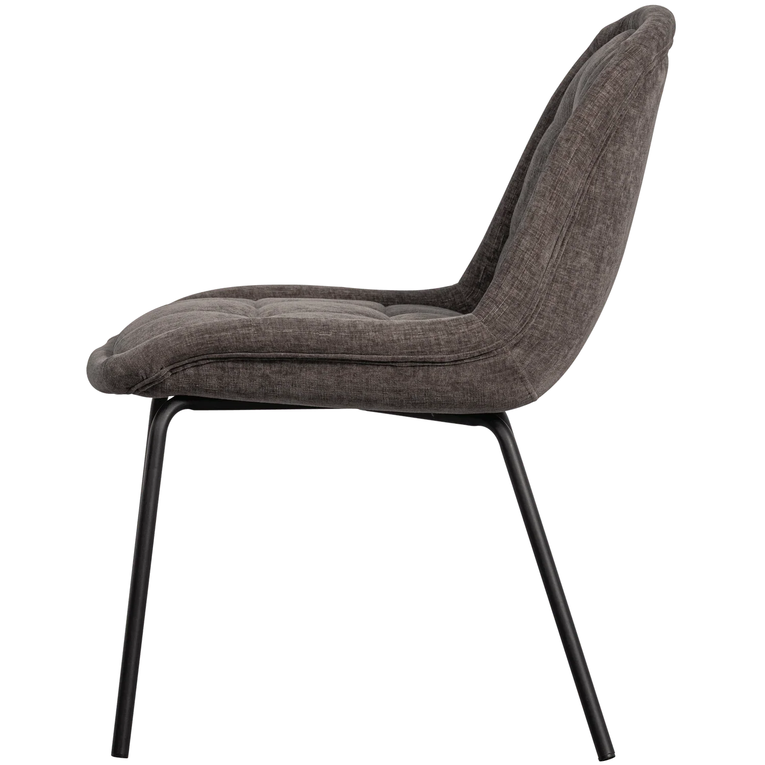 CRATE DINING CHAIR GLOSSY VELVET WARM GREY - PARIS14A.RO