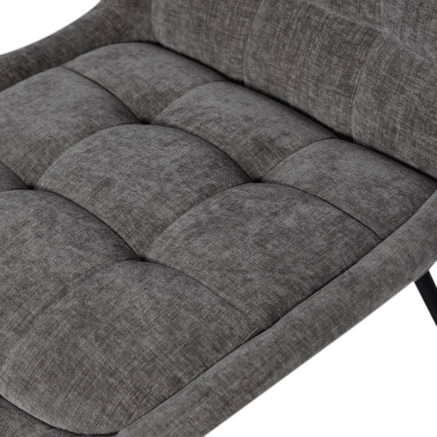 CRATE DINING CHAIR GLOSSY VELVET WARM GREY - PARIS14A.RO