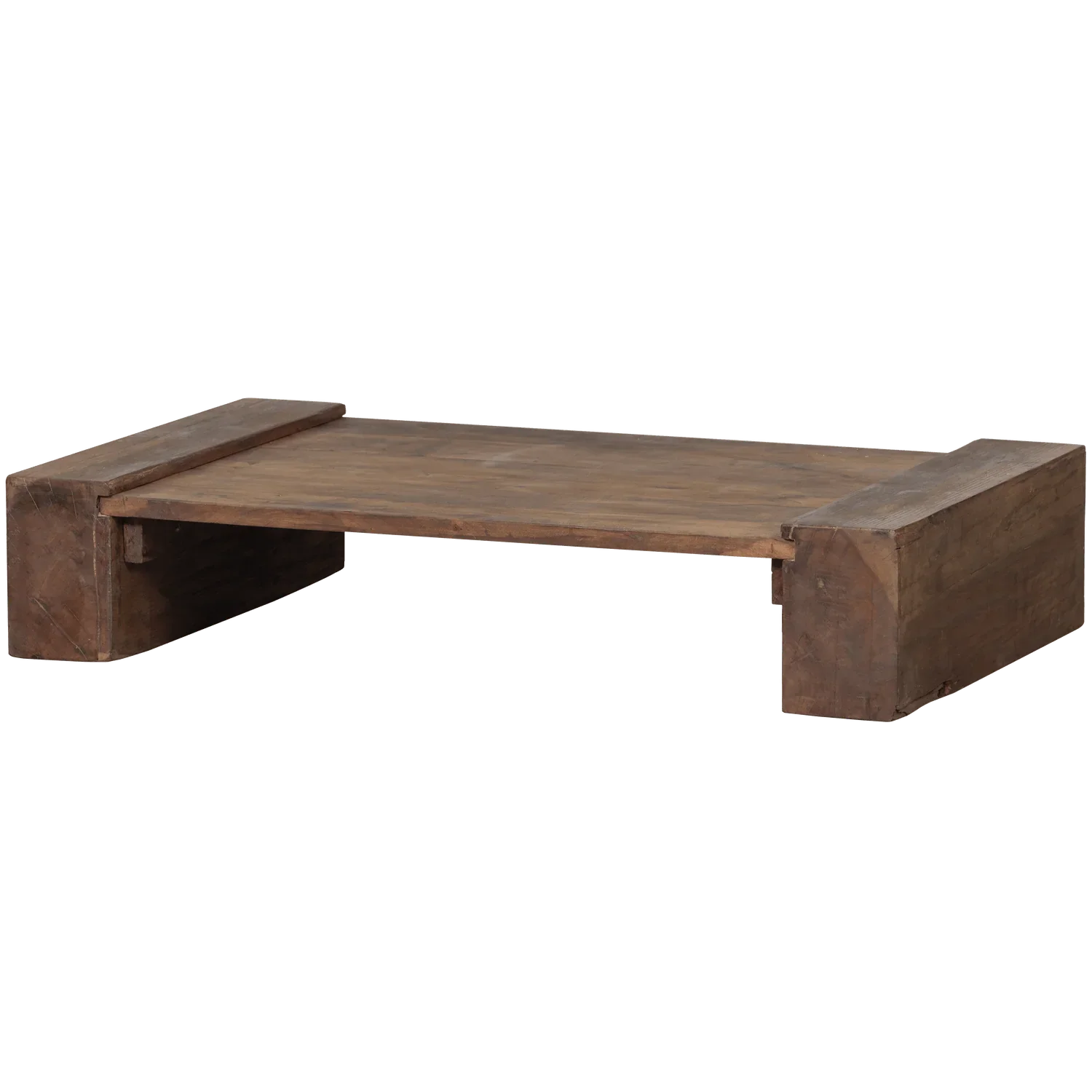 CUNO COFFEE TABLE LOW WOOD DARK BROWN - PARIS14A.RO