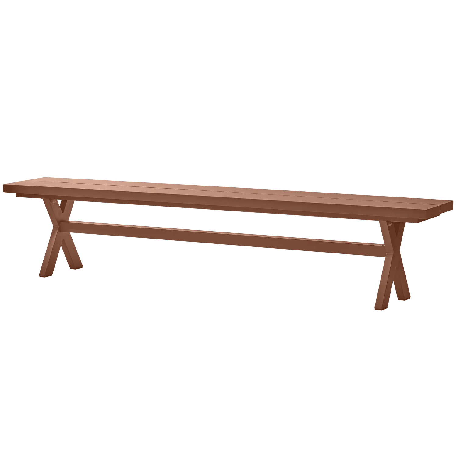 DELTA PICKNICK GARDEN BENCH ALUMINIUM TERRA 220x35CM - PARIS14A.RO